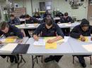 The USNS Mercy candidates sit for their examinations in Hawaii.